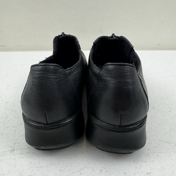 Cobbie Cuddlers Black Leather Upper Zip Comfort Walking Shoes Size 8 Wide - Picture 4 of 14